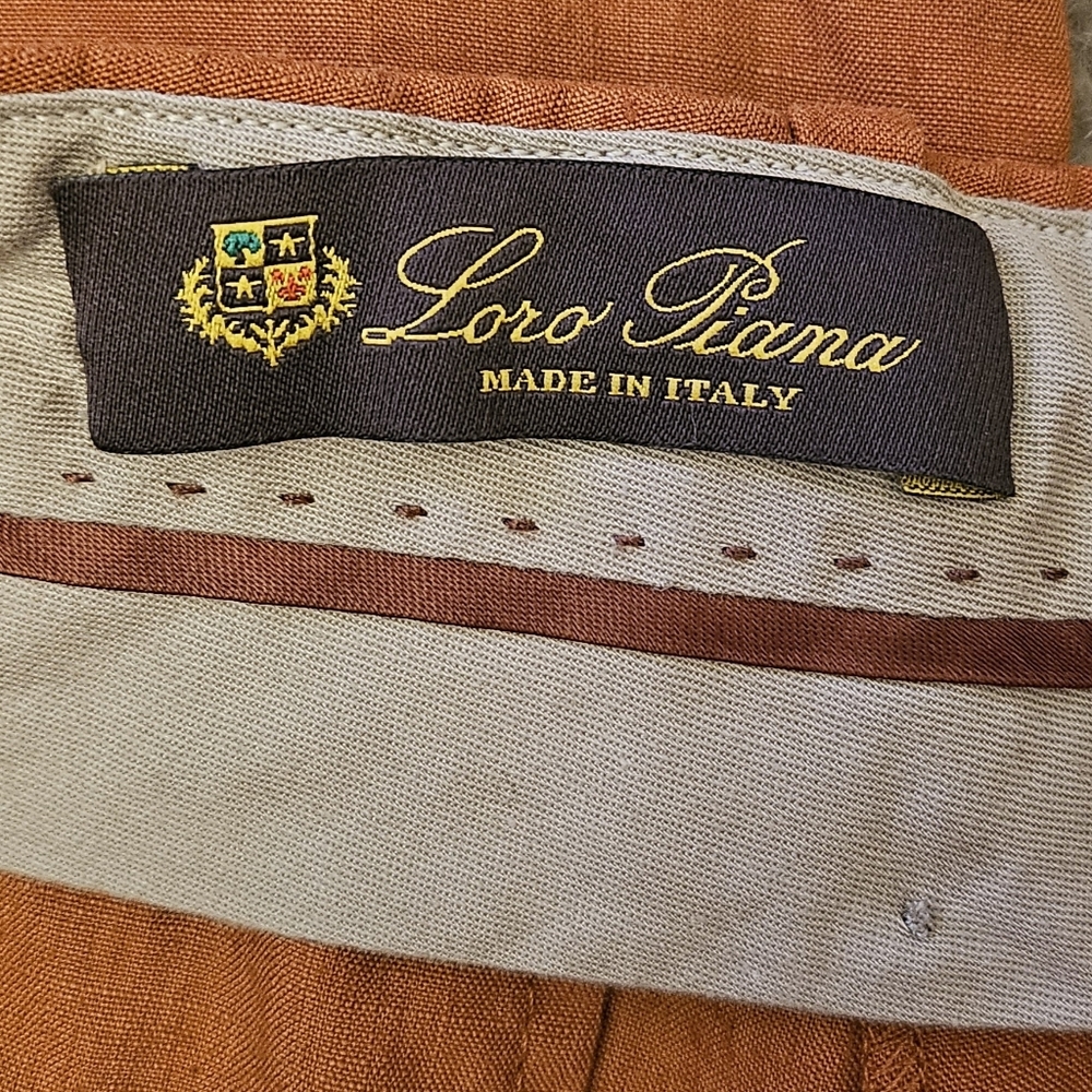 NEW Loro Piana Classic Linen Italian Trousers - Picture 5 of 8